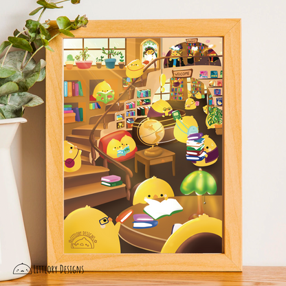 The Library Art Print