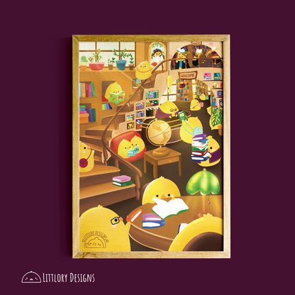 The Library Art Print