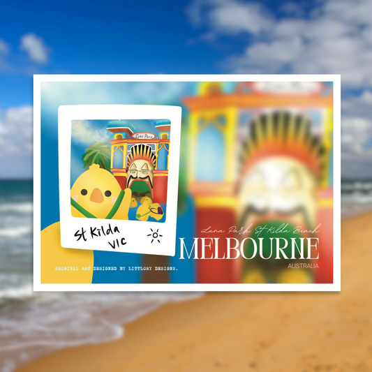 The Luna Park Melbourne Postcard