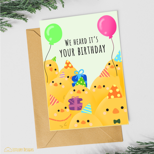 We Heard It's Your Birthday Card