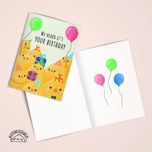 We Heard It's Your Birthday Card