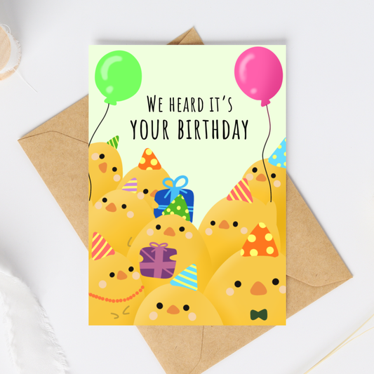 We Heard It's Your Birthday Card