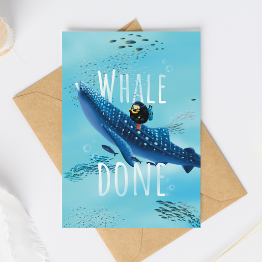 Whale Done Card
