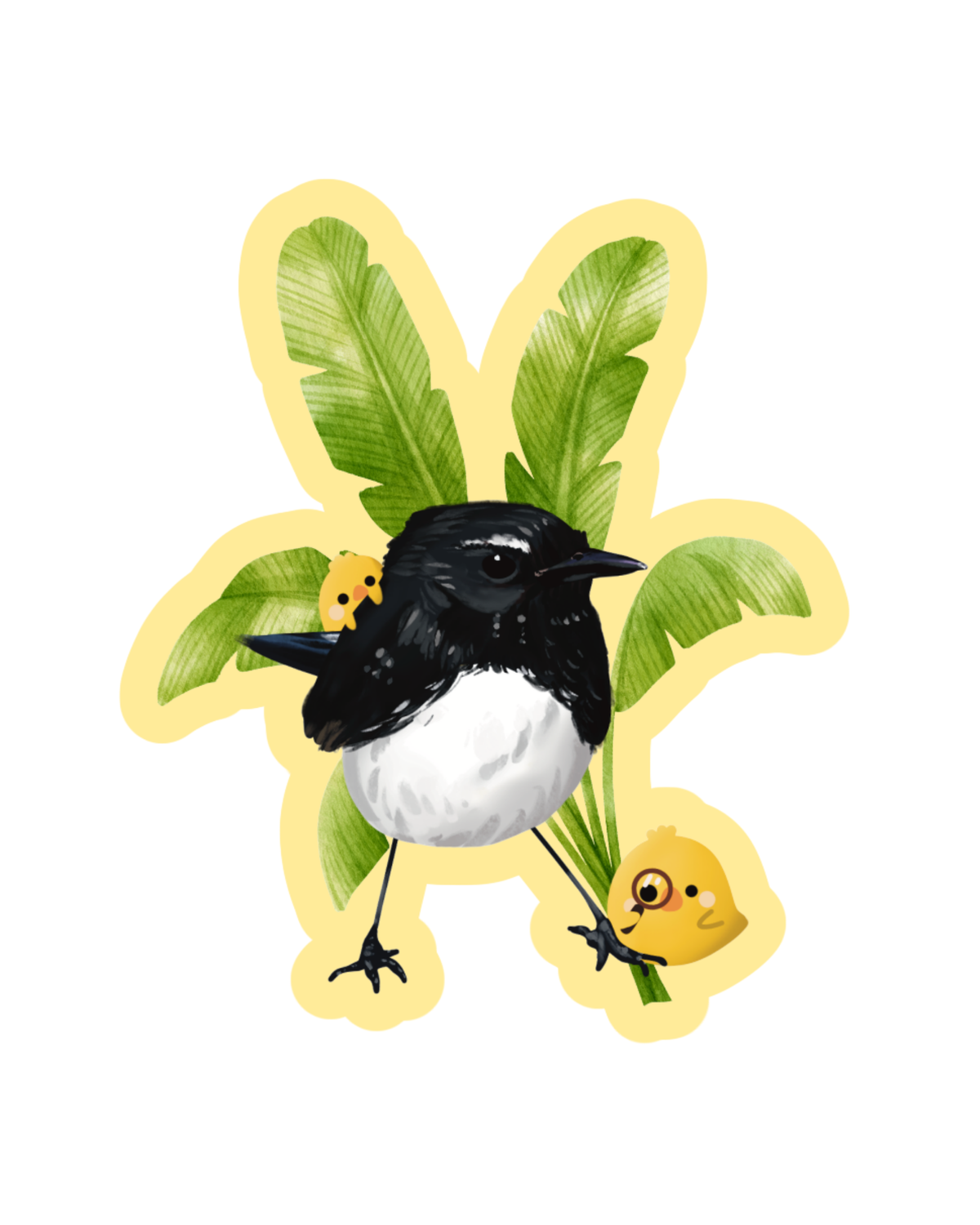 Willie Wagtail Sticker