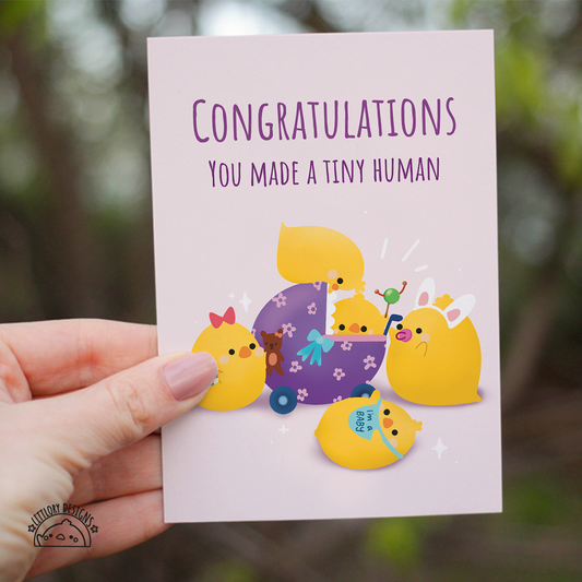 You Made a Tiny Human Card