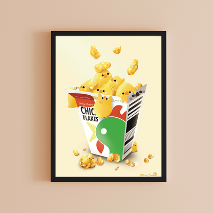 Chick Flakes Art Print