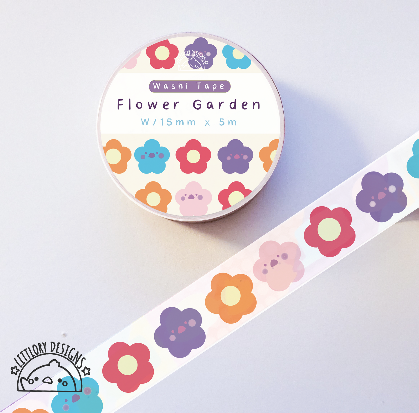 Flower Garden Pattern washi tape