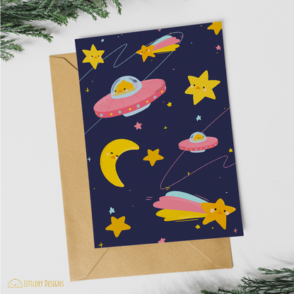 Galaxy pattern Card