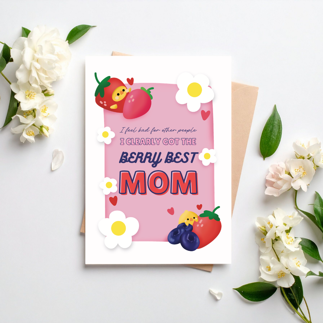 Berry-Best Mom Card