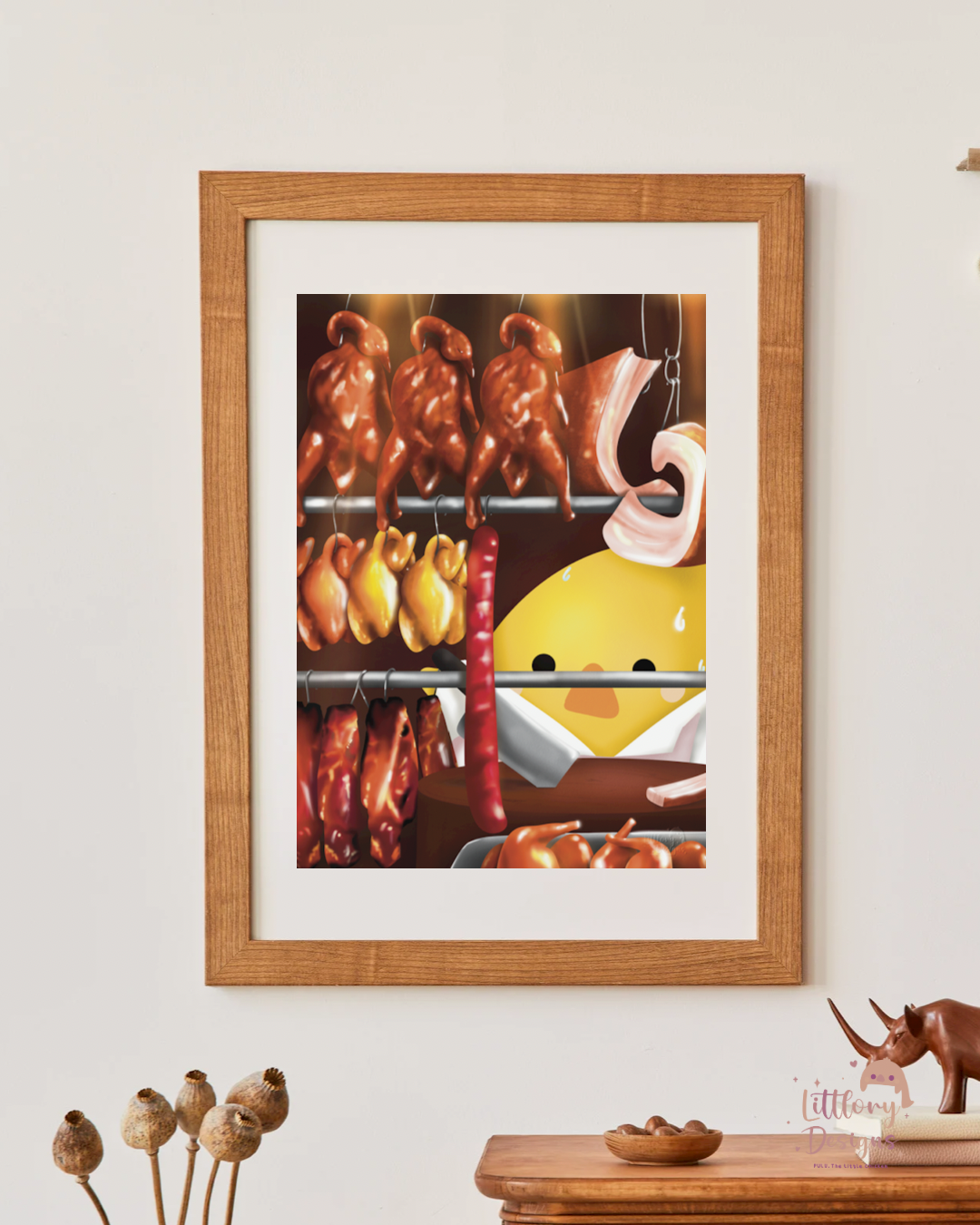 Hong Kong Siu Mei Shop Art Print