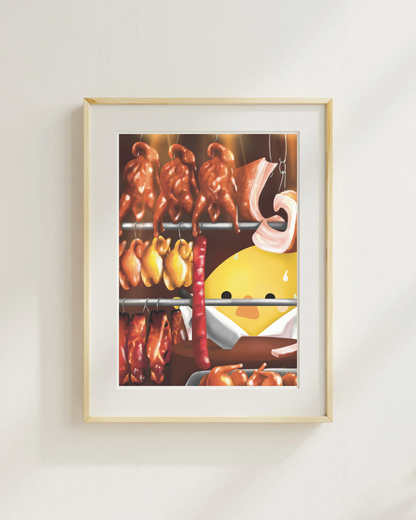 Hong Kong Siu Mei Shop Art Print