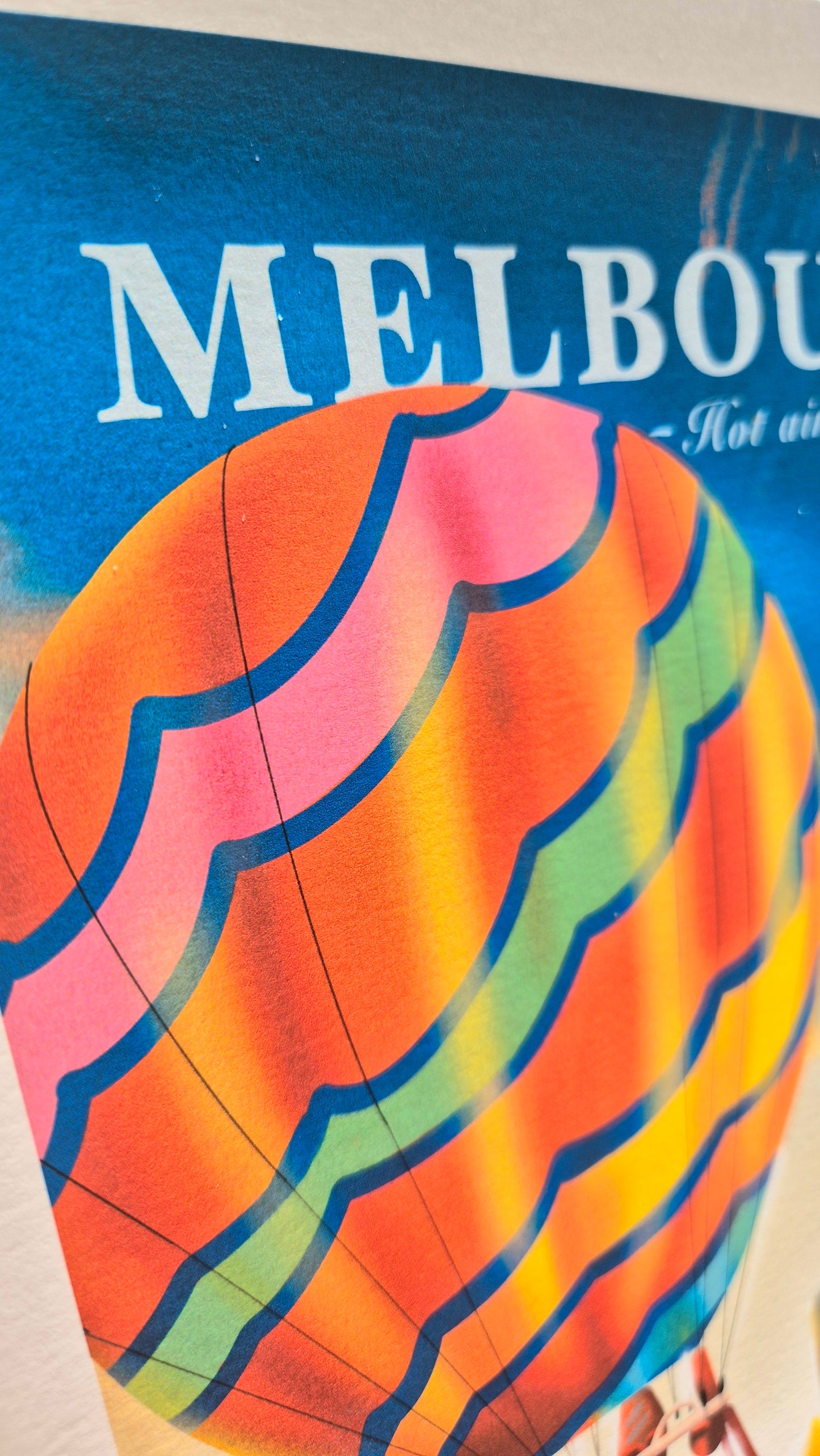 Melbourne Hot Air Balloon Ride Art Print