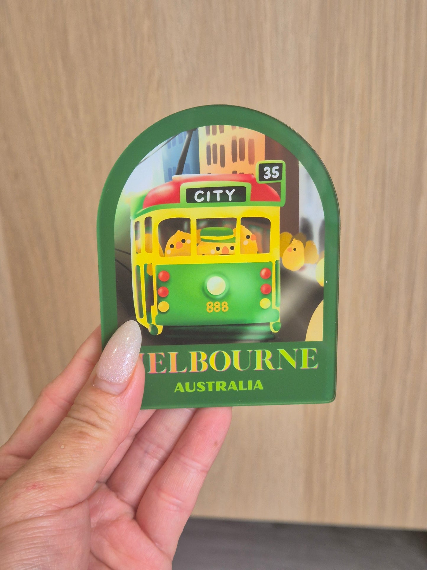 Melbourne Tram Fridge Magnet