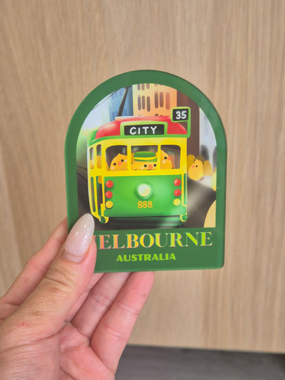 Melbourne Tram Fridge Magnet