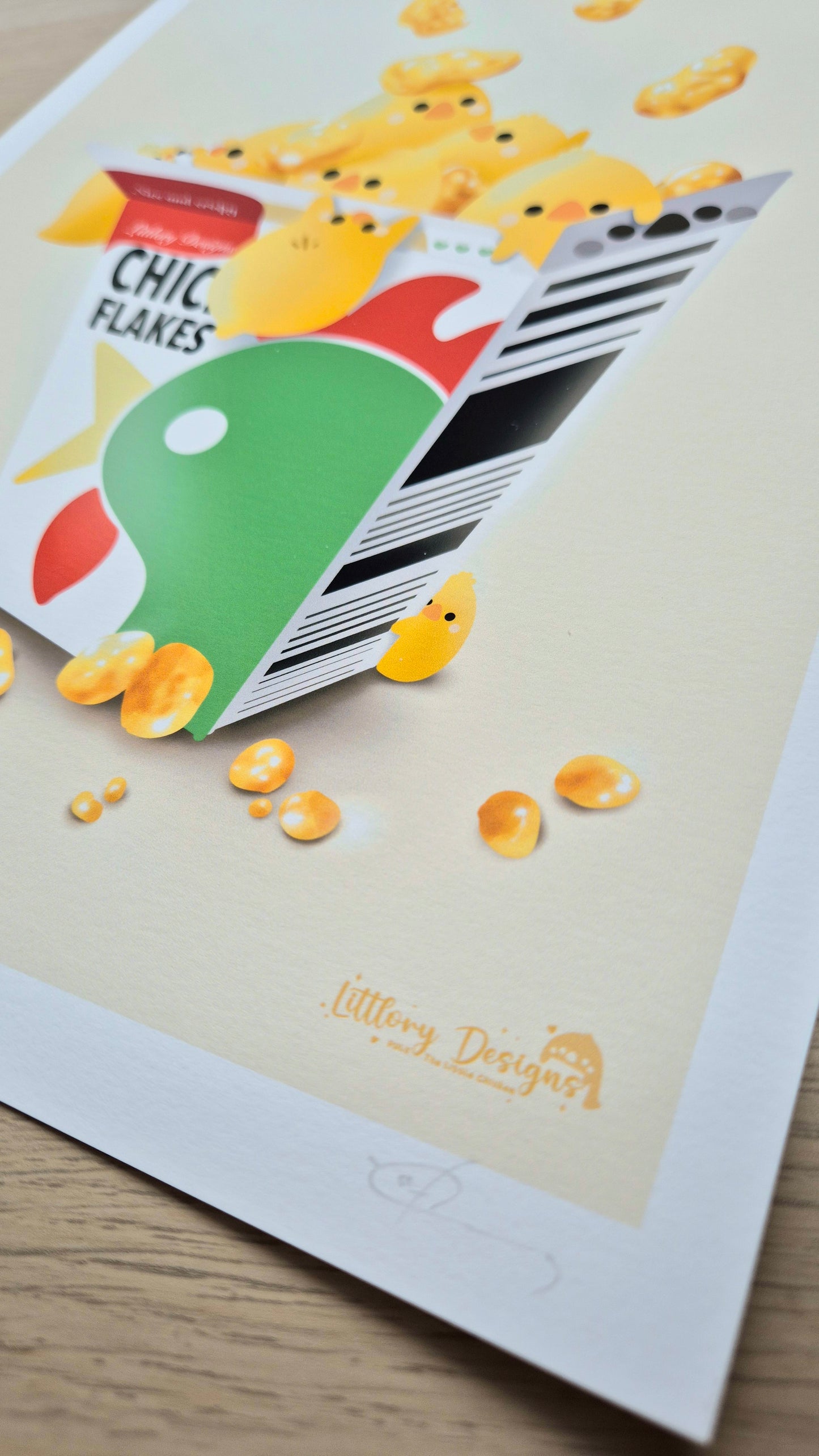 Chick Flakes Art Print