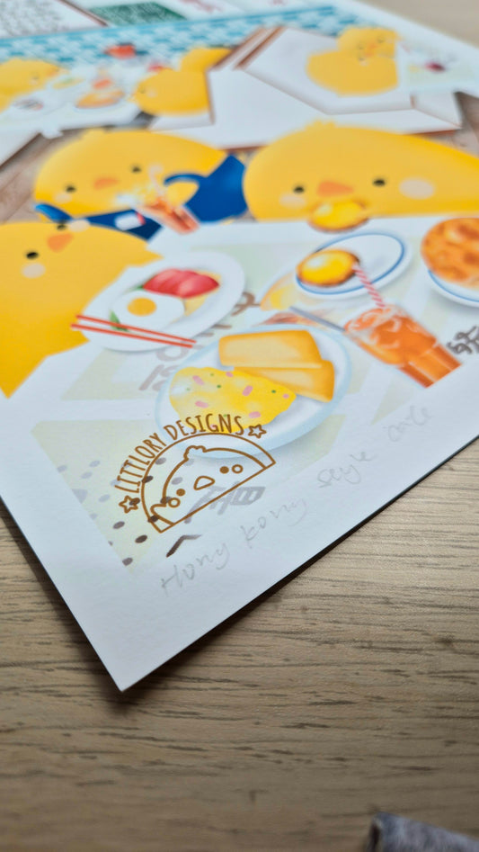 HK Style Cafe Art Print