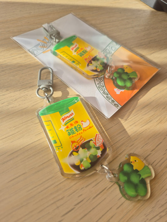 Chicken Powder Keychain