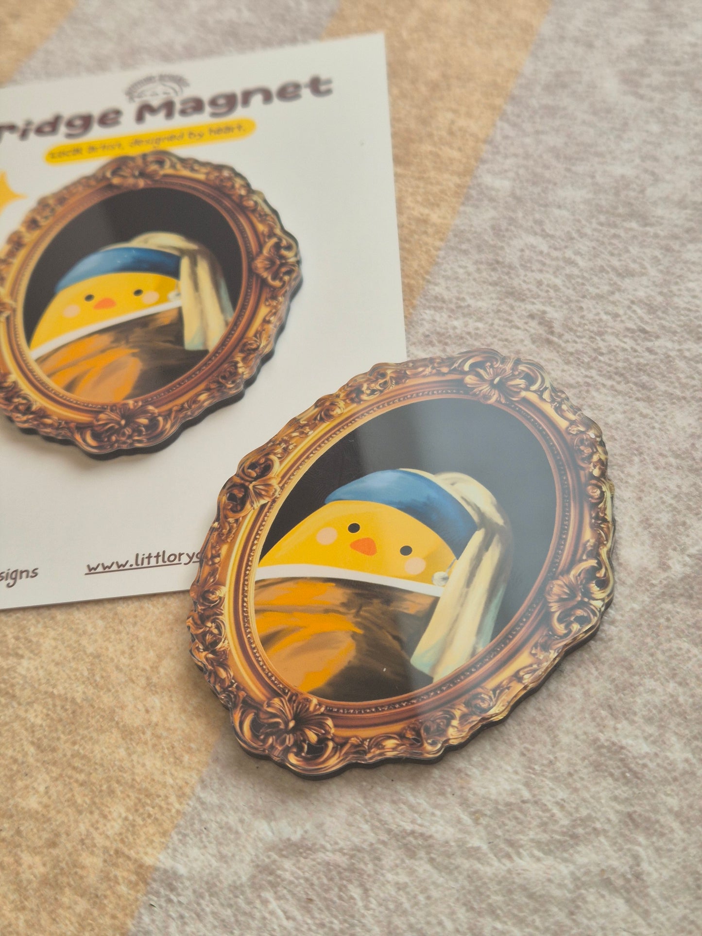 Girl with A Pearl Earring Fridge Magnet