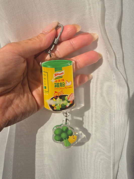 Chicken Powder Keychain