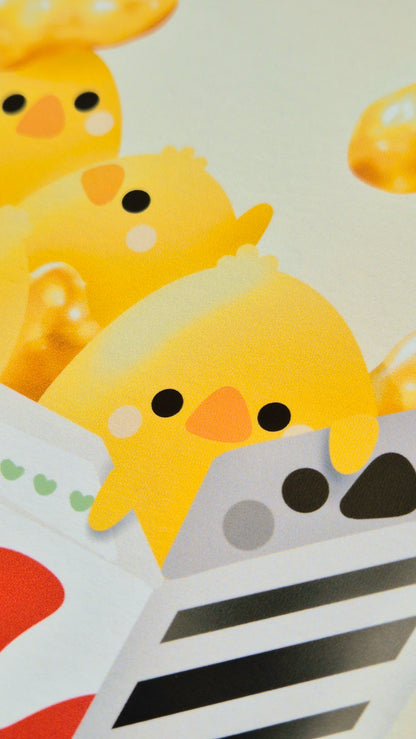 Chick Flakes Art Print