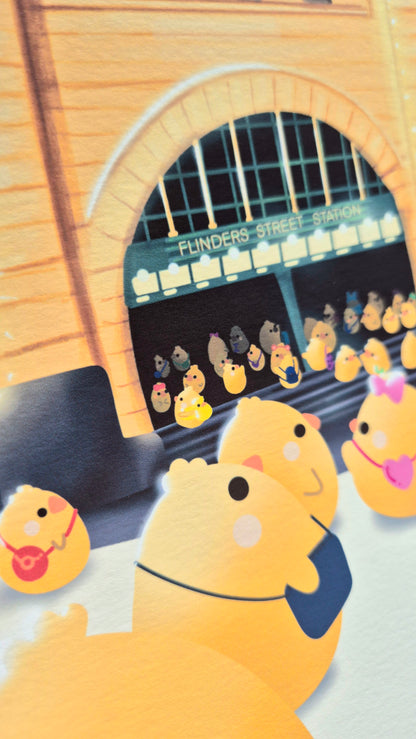 Flinders Street Art Print