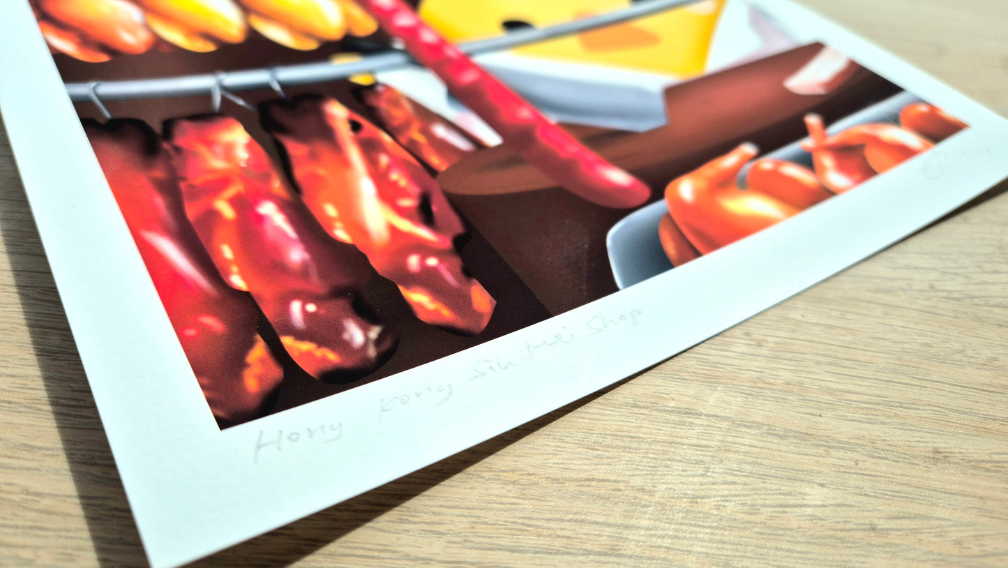 Hong Kong Siu Mei Shop Art Print