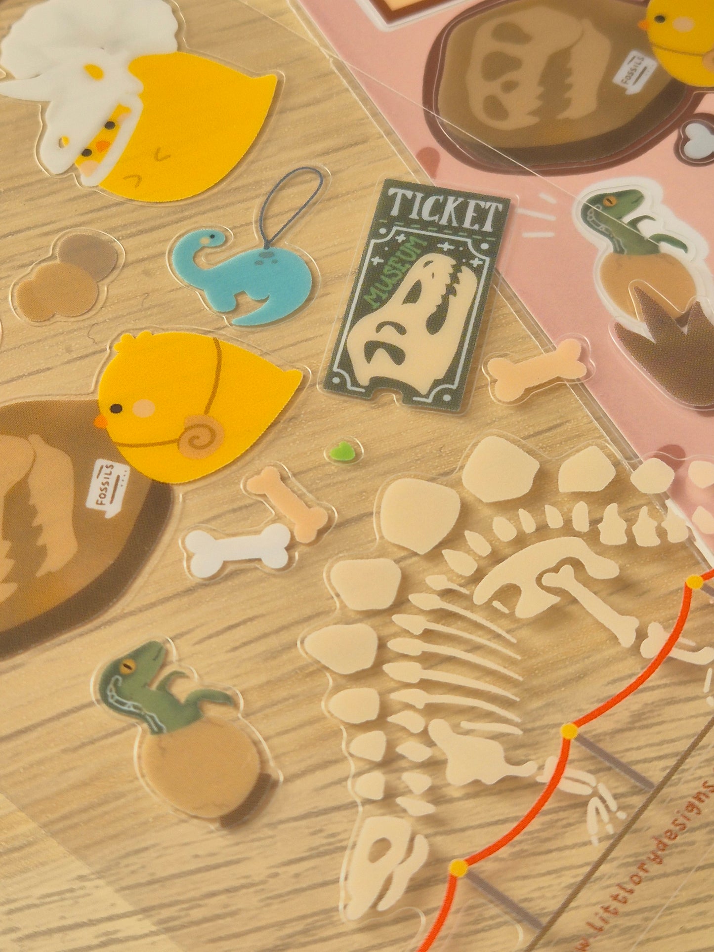 Dino Museum Sticker Sheet