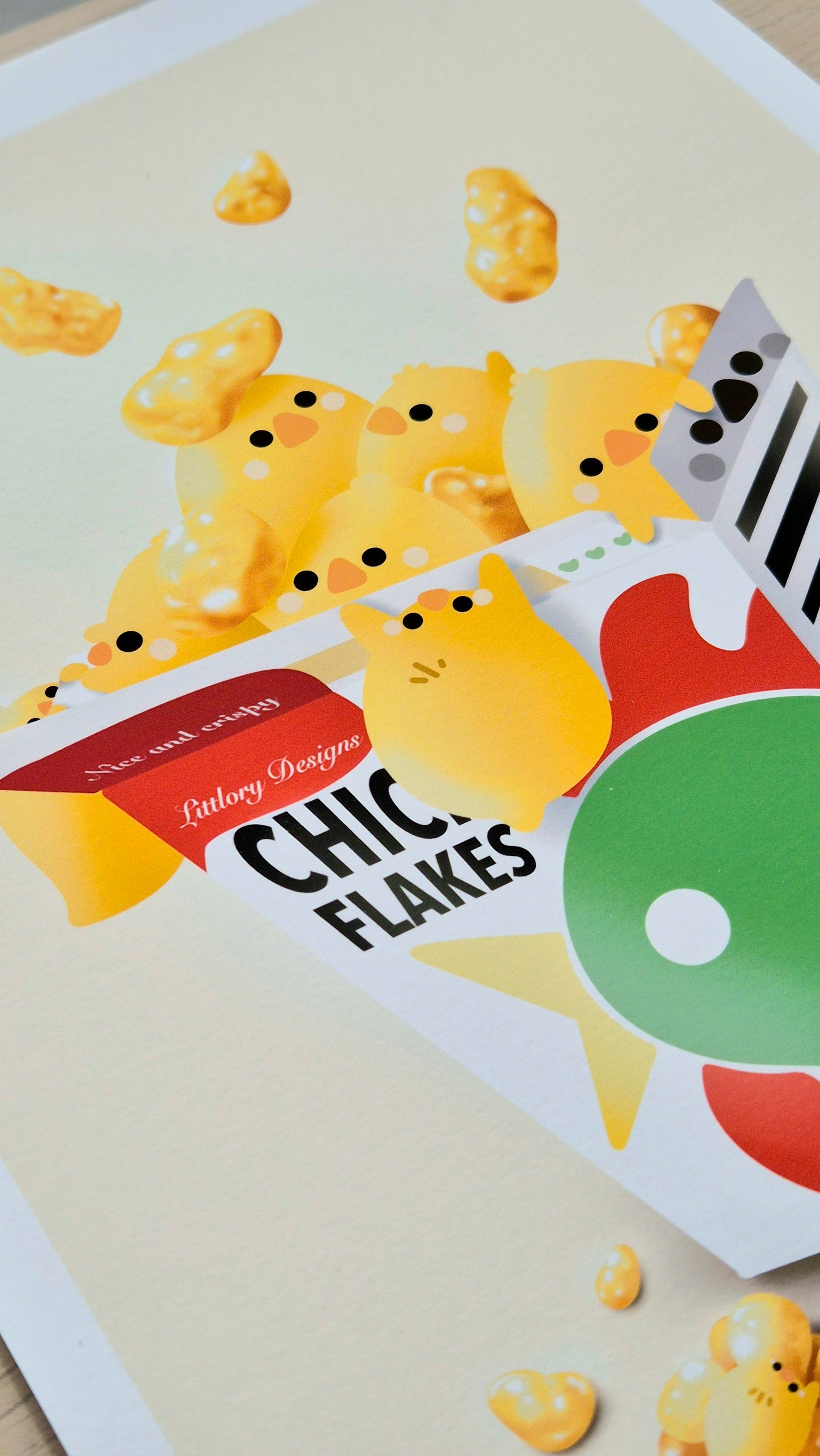 Chick Flakes Art Print