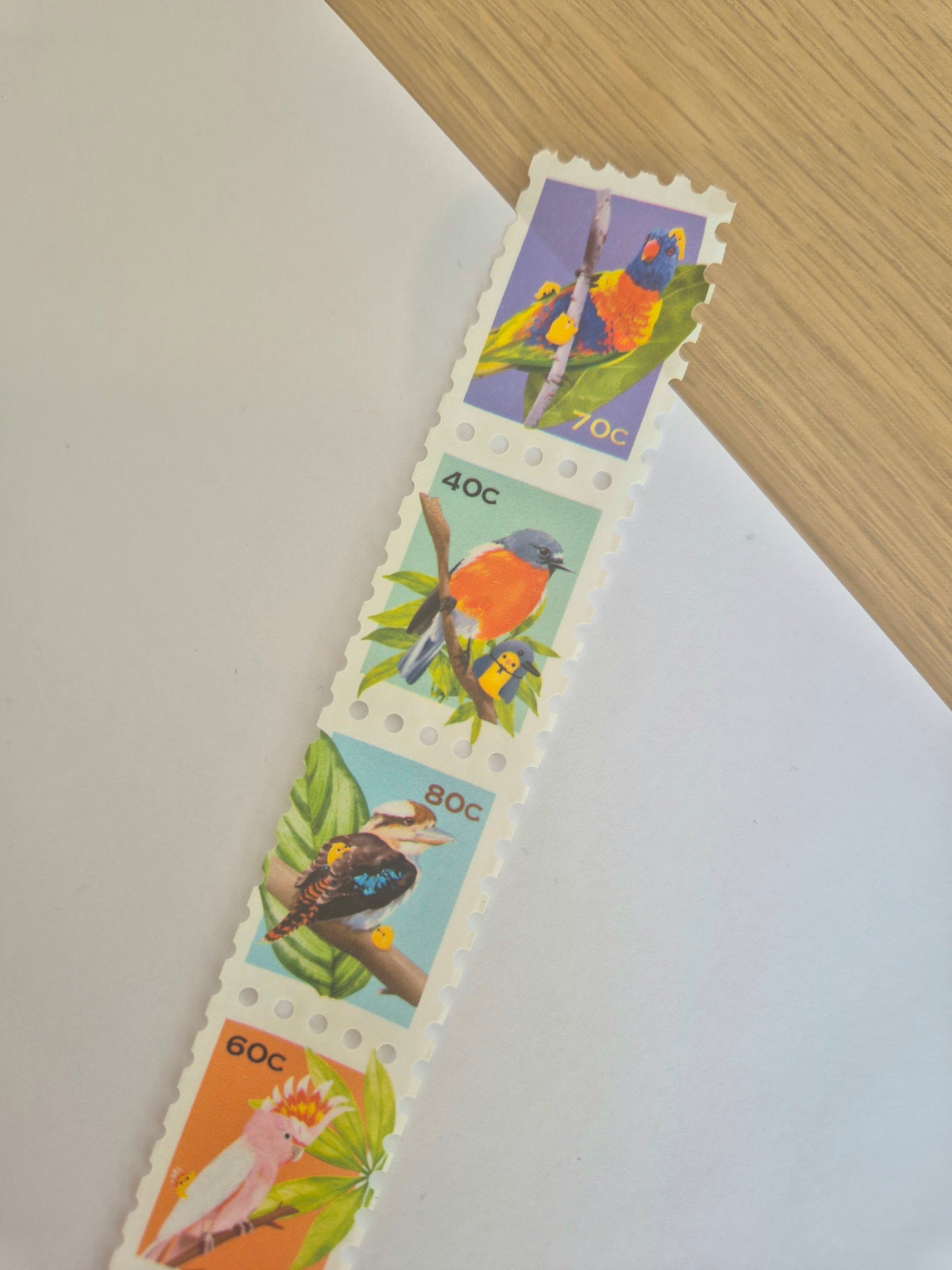 Australian Birds Stamp Washi Tape