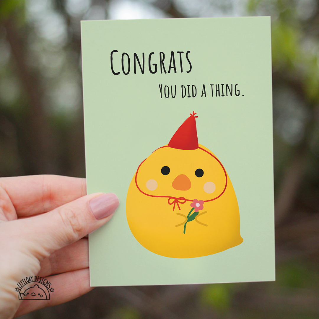 You Did a Thing Card